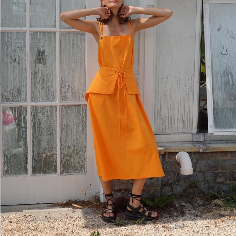 PROCHE SUNDRESS with DETACHABLE COLLAR/PEPLUM ( CONVERTIBLE)